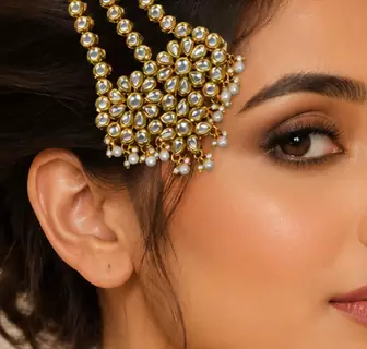 Designer kundan jhoomer for bridal wear
