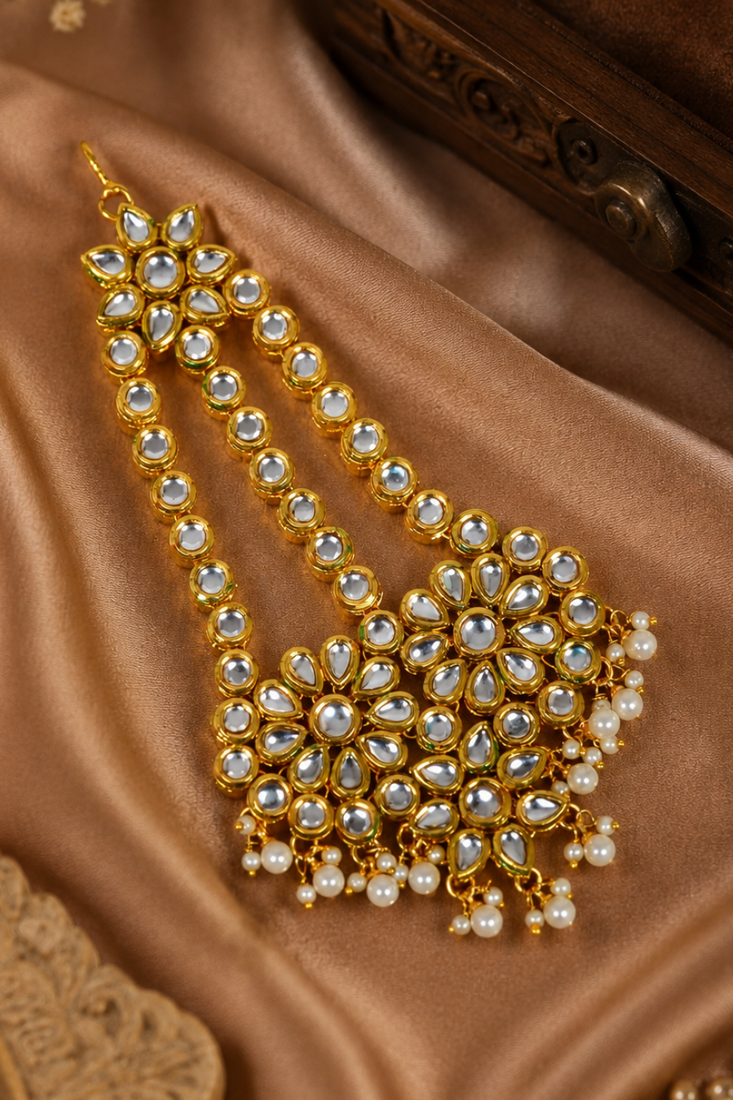 Designer kundan jhoomer for bridal wear