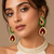 Emerald majesty diamond drop earrings