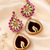 Ruby Blossom American Diamond Earrings