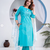Beautiful jaipuri blue straight-fit  bandhani design cotton kurta set