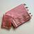 baby pink fancy with tassels on pallu tussar silk saree