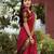 Red weaving cotton silk ethnic saree with blouse