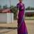 Rani-pink weaving cotton silk ethnic saree with blouse