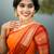 Orange weaving cotton silk ethnic saree with blouse