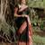Black weaving cotton silk ethnic saree with blouse