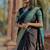 Black weaving cotton silk ethnic saree with blouse