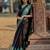Black weaving cotton silk ethnic saree with blouse