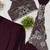 Wine embroidered silk ready to wear saree with blouse