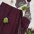Wine embroidered silk ready to wear saree with blouse