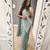 Rama-green embroidered silk ready to wear saree with blouse