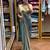 Blue embroidered satin ready to wear saree with blouse