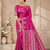 rani pink butta zari with tassels on pallu tussar silk saree