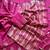 rani pink butta zari with tassels on pallu tussar silk saree