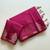 rani pink butta zari with tassels on pallu tussar silk saree