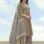 Dark beige color cotton blend mirror work kurta pair
