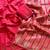 red butta zari with tassels on pallu tussar silk saree