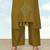 Olive green cotton flex causal regular fit kurti with pant