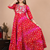 Women’s Red Bandhani Printed Anarkali Kurta Dress