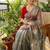 Grey Color khatli with pearl moti work Sartin Saree