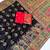 black embroidery border with dori fitting rich pallu pasmina silk saree