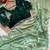 Light Green Color khatli with pearl moti work Sartin Saree