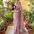Pink Color khatli with pearl moti work Sartin Saree