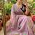 Pink Color khatli with pearl moti work Sartin Saree