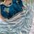 Sky Blue Color khatli with pearl moti work Sartin Saree