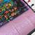 black-lavender printing and zari with border dola silk saree