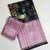 black-lavender printing and zari with border dola silk saree