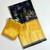 neavy blue-yellow printing and zari with border dola silk saree
