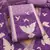 Purple jamdani silk blend dress material