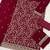 Cherry color embroideried faux georgette semi stitched salwar suit