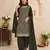 Mehendi embroidered faux georgette salwar suit