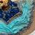 Blue Color embroidery sequence Work Silk Blend Saree
