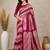 rani pink silk printed saree