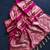 rani pink silk printed saree