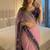 Pink Color embroidery sequence Work Silk Blend Saree
