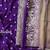 purple silk printed saree