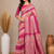 pink silk printed saree
