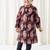 Black floral printed cotton kurta set