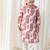 Cream floral printed cotton kurta set