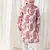 Cream floral printed cotton kurta set