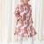 Cream floral printed cotton kurta set