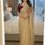 Cream Color embroidery And  sequence Work Satin Saree