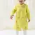 Green embroidered viscose kurta set