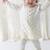 Cream floral printed viscose kurta set