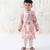 Cream floral printed cotton kurta set