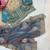 Teal Color embroidery And sequence Work Chiffon Saree